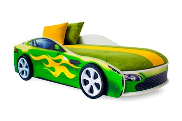 Кровать-машина детская Бондимобиль зеленый в Пскове