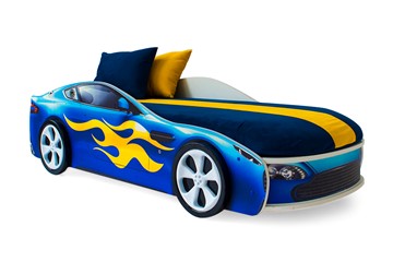 Детская кровать-машина Бондимобиль синий в Пскове