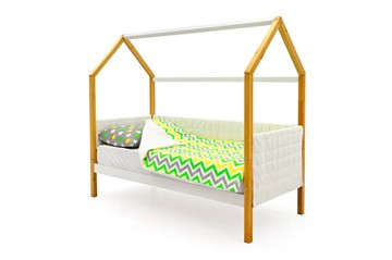 Детская кровать-домик «Svogen белая-дерево» мягкая в Пскове