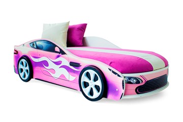 Детская кровать-машина Бондимобиль розовый в Пскове
