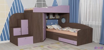Детская кровать-шкаф Кадет-2, корпус Бодего, фасад Ирис в Пскове