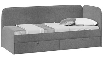 1-спальная детская кровать Молли тип 1 (90), Микровелюр Scandi Graphite 22 в Пскове