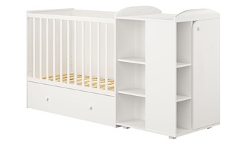 Детская кровать-шкаф с комодом POLINI Kids Ameli 800 Белый, серия AMELI в Пскове