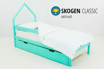 Кровать-домик в детскую мини Skogen мятная в Пскове