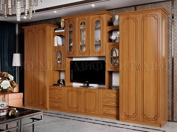 Гостиный гарнитур Альберт со шкафами, матовый в Пскове