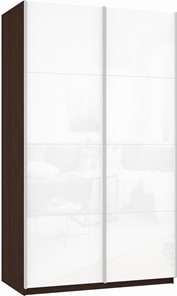 Шкаф-купе Прайм (Белое стекло/Белое стекло) 1200x570x2300, венге в Пскове