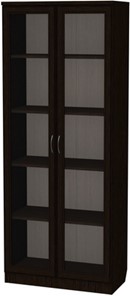 Шкаф со стеклянными дверцами 218, цвет Венге в Пскове