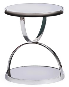 Кофейный столик GROTTO (mod. 9157) металл/дымчатое стекло, 42х42х50, хром в Пскове