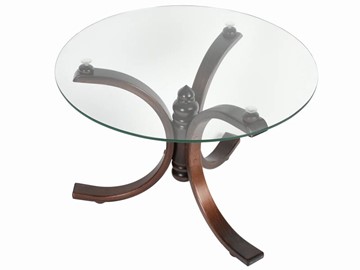 Стеклянный столик в гостиную Лорд (темно-коричневый) в Пскове