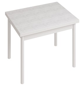 Кухонный стол СТ22, Белый/Белый мрамор в Пскове