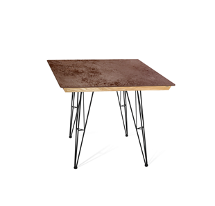 Керамический кухонный стол SHT-TU10 (4 шт.)/ТT8 60/60 (черный/прозрачный лак/коричневая сепия) в Пскове