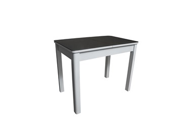Стеклянный обеденный стол Айсберг-2СТ белое/черное/прямые массив в Пскове