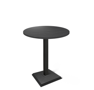 Мини-стол на кухню SHT-TU5-BS2/H110 / SHT-TT 80 ЛДСП (камень пьетра гриджио черный/черный) в Пскове