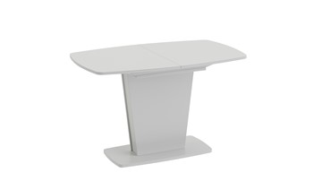 Кухонный стол раскладной Честер тип 2, цвет Белый/Стекло белый глянец в Пскове
