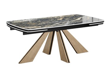 Керамический стол DikLine SKP180 Керамика Amadeus/подстолье черное/опоры дуб монтана (2 уп.) в Пскове
