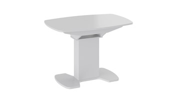 Раздвижной стол Портофино (СМ(ТД)-105.01.11(1)), цвет  Белый глянец/Стекло белое в Пскове
