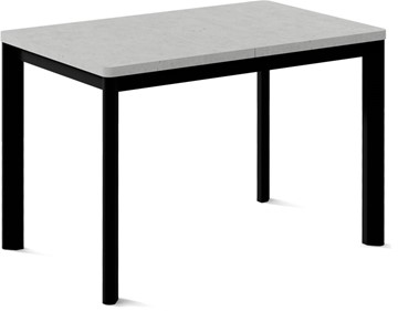 Раздвижной стол Кубика Токио-2L (ноги металлические черные, светлый цемент) в Пскове