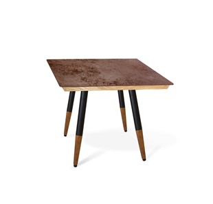 Керамический обеденный стол SHT-TU12 (4 шт.)/ТT8 60/60 (черный/темный орех/прозрачный лак/коричневая сепия) в Пскове
