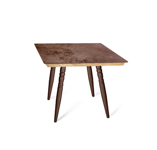 Керамический кухонный стол SHT-TU15 (4 шт.)/ТT8 60/60 (медный металлик/прозрачный лак/коричневая сепия) в Пскове
