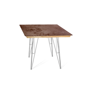 Керамический кухонный стол SHT-TU10 (4 шт.)/ТT8 60/60 (хром лак/прозрачный лак/коричневая сепия) в Пскове