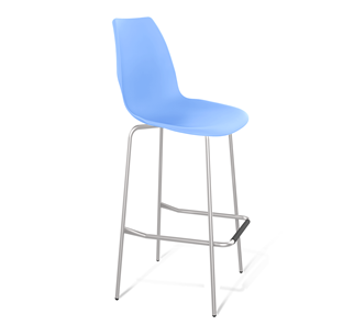 Барный стул SHT-ST29/S29 (голубой pan 278/хром лак) в Пскове