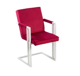 Обеденный стул Бруно, Белый/Аврора 11(бордовый) в Пскове
