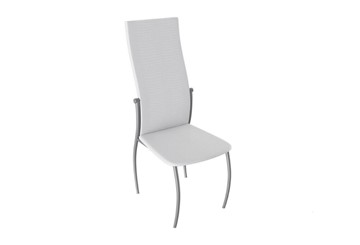 Кухонный стул Комфорт-М, цвет Эмаль Бриллиант, Белый Аллигатор к/з 218 (белый) в Пскове