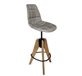 Барный стул SHT-ST29-C/S92 (пепельный/брашированный коричневый/черный муар) в Пскове