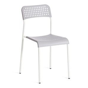 Обеденный стул ADDE (mod.C-049) металл/пластик, 39х49х78, Grey (серый) /White (белый) арт.19256 в Пскове