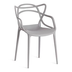 Обеденный стул Cat Chair (mod.028) пластик, 54,5*56*84 серый, арт.13276 в Пскове