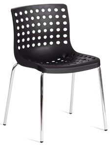 Обеденный стул SKALBERG (mod. C-084-A) 46х56х79 Black (черный) / Chrome (хром) арт.19258 в Пскове