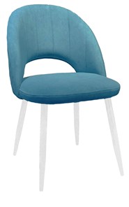 Обеденный стул 217 V16 голубой/белый в Пскове