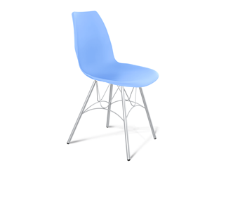 Обеденный стул SHT-ST29/S100 (голубой pan 278/хром лак) в Пскове