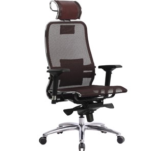 Офисное кресло Метта Samurai S-3.04, темно-бордовый в Пскове