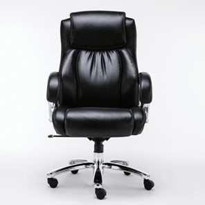 Офисное кресло Brabix Premium Status HD-003 (рециклированная кожа, хром, черное) 531821 в Пскове