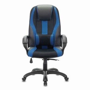 Компьютерное кресло Brabix Premium Rapid GM-102 (экокожа/ткань, черное/синее) 532106 в Пскове
