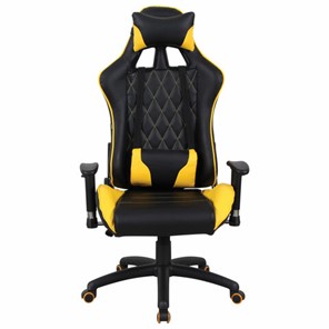 Офисное кресло Brabix GT Master GM-110 (две подушки, экокожа, черное/желтое) 531927 в Пскове