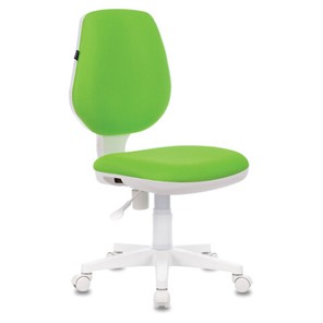 Кресло офисное Brabix Fancy MG-201W (без подлокотников, пластик белый, салатовое) 532414 в Пскове
