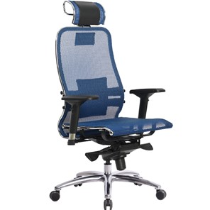 Кресло офисное Метта Samurai S-3.04, синий в Пскове