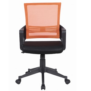 Офисное кресло Brabix Balance MG-320 (с подлокотниками, комбинированное черное/оранжевое) 531832 в Пскове