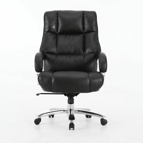 Кресло Brabix Premium Bomer HD-007 (рециклированная кожа, хром, черное) 531939 в Пскове