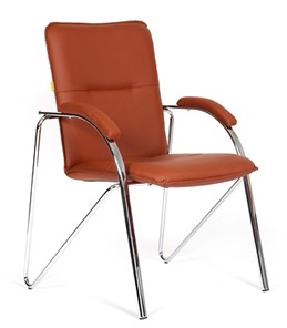 Офисное кресло CHAIRMAN 850 Экокожа Terra 111 коричневая в Пскове