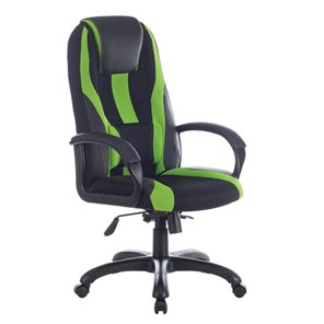 Компьютерное кресло Brabix Premium Rapid GM-102 (экокожа/ткань, черное/зеленое) 532419 в Пскове