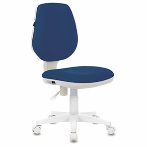 Компьютерное кресло Brabix Fancy MG-201W (без подлокотников, пластик белый, синие) 532413 в Пскове