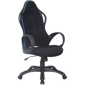 Компьютерное кресло Brabix Premium Force EX-516 (ткань, черное/вставки синие) 531572 в Пскове