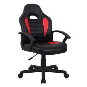 Офисное кресло BRABIX "Spark GM-201", экокожа, черное/красное, 532503 в Пскове