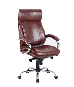 Кресло офисное CHAIRMAN 423 Экокожа коричневая в Пскове