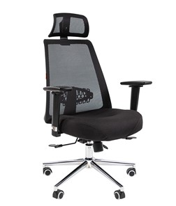 Компьютерное кресло CHAIRMAN 535 LUX сетчатый акрил черный / полиэстер черный в Пскове