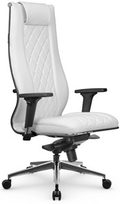 Кресло офисное МЕТТА L 1m 50M/2D Infinity Easy Clean мультиблок, нижняя часть 17839 белый в Пскове