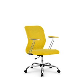 Офисное кресло SU-Mr-4/подл.078/осн.006 желтый в Пскове